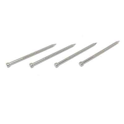 OEM Lost Head 316 Stainless Steel Annular Ring Shank Nails With CE